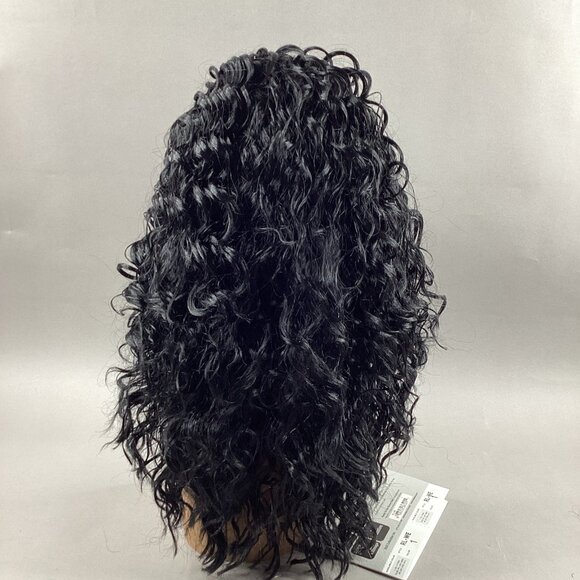 R&B RL-WE #1 Jet Black Premium Synthetic Blend Wig Adjustable - Picture 4 of 10